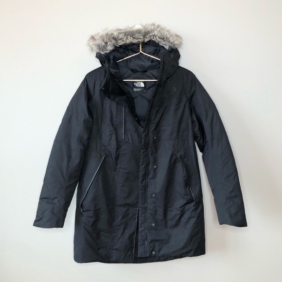 The North Face | Down Parka Coat with Faux Fur Trim - Picture 1 of 13